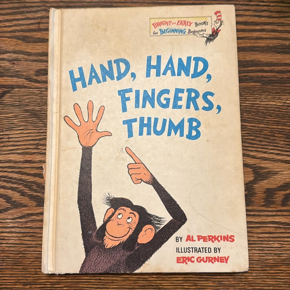 Vintage Dr. Seuss Hand, Hand, Fingers, Thumb Book